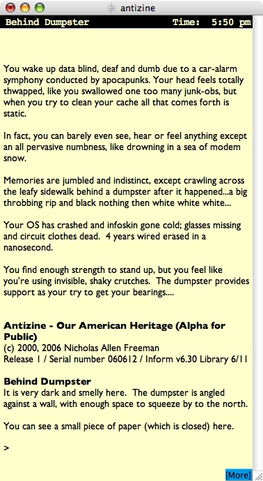 antizine game